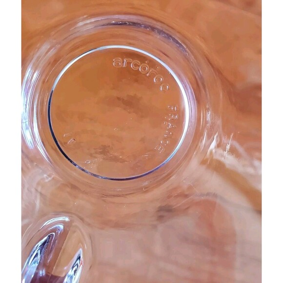 Coffee Tea 8oz Arcoroc France Clear Glass Espresso Punch Bowl Cups Set Of 8 - Picture 9 of 9